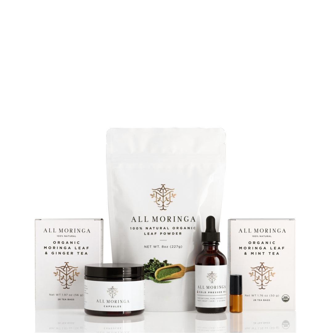Complete Moringa Wellness Bundle – Powder, Capsules & Herbal Teas
