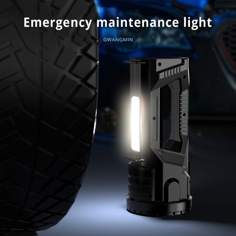 Camping Spotlight USB Rechargeable Flashlight-2