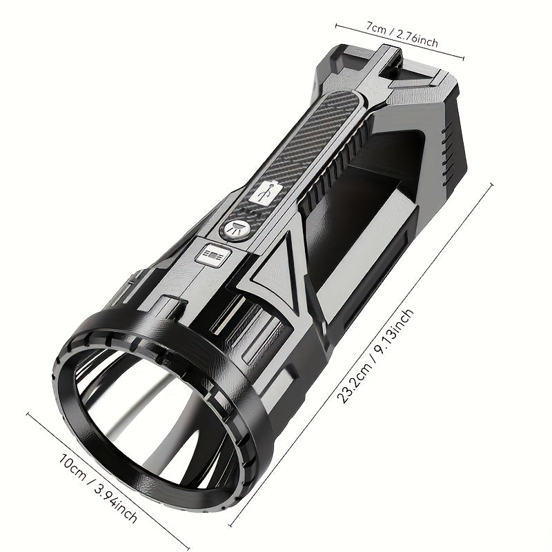 Camping Spotlight USB Rechargeable Flashlight-4